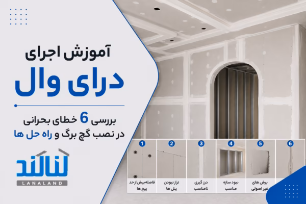 آموزش اجرای درای وال: بررسی ۶ خطای بحرانی در نصب گچ برگ و راه حل ها
